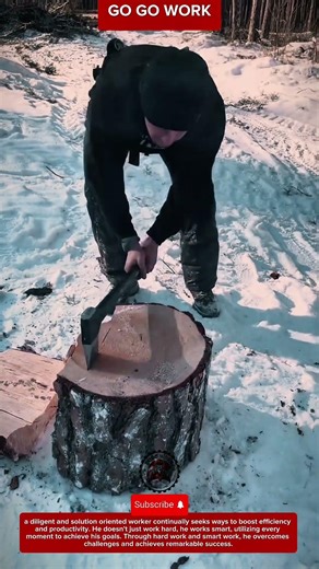 Efficient Wood Splitting Method Uses Angle And Force For Clean Cuts