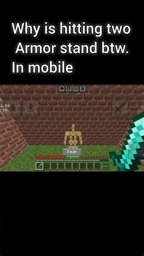 Why Does It Look Like 2 Armor Stands? 🤯 #minecraft #gaming #minecraftshorts