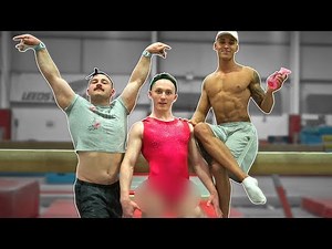 MEN TRY 'WOMENS' GYMNASTICS CHALLENGE {Good Luck}