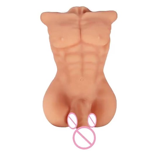 Girlspower Silicone Male Doll Torso Real-Life Man Model Dildo Masturbator for Men and Women Gay Friendly