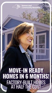Six months. ~$250,000. Your dream home. MOVE-IN NY is revolutionizing how we build starter homes in New York! Using innovative factory-built “CrossMod” homes, we’re creating high-quality housing that’s: 📦 Manufactured efficiently in factories 🏗️ Built in just 6 months (3x faster!) 💵 Cost ~$250K vs. $450K for traditional builds 🏡 Beautiful designs that blend into any community These aren’t trailers—they’re high-quality homes that meet Federal HUD standards and qualify for conventional mortgag
