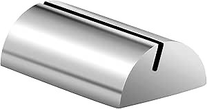 HERCHR Place Card Holders, Table Card Holders Silver Stainless Steel Card Holder Business Card Holder Desk Memo Card Holder