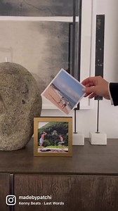 Show off a different print everyday with our Brass & Wood Display Box. | Artifact Uprising