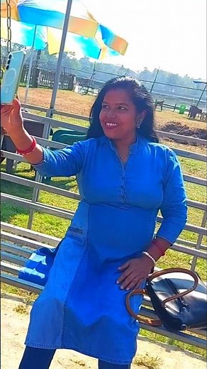 The beautiful selfie woman