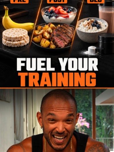 Give your training the fuel it needs. Before your workout, carbs such as a banana or rice cakes can be practical options. Choose a portion that sits comfortably in your stomach and consider when you last ate. After training, build a meal around protein and carbs. Lean beef with potatoes or Greek yoghurt with fruit are simple examples. Protein supports muscle repair, while carbs help replenish the fuel used during exercise. Before bed, cottage cheese or a protein shake can help you reach your dai
