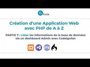 [7] Lister les informations de la base des données via un dashboard Admin avec Codeigniter