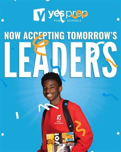 A strong education opens doors for life. For more than 25 years, YES Prep Public Schools has partnered with Houston families to prepare students for success in college, career, and beyond. Serving more than 20,000 students across 26 tuition-free campuses, YES Prep supports learners from elementary through secondary with high academic standards, personalized support, and meaningful opportunities inside and outside the classroom. Families looking for a school community that helps students grow wit