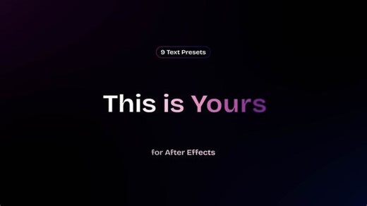 Text Presets | MOGRT