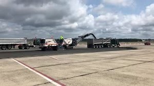 Taking care of business... Work is underway on the reconstruction of the Western Terminal Aircraft Parking area. This significant infrastructure improvement project will replace aging concrete and extend and enhance operational use of the West Apron for the next 20 years. #flymacarthur | Long Island MacArthur Airport