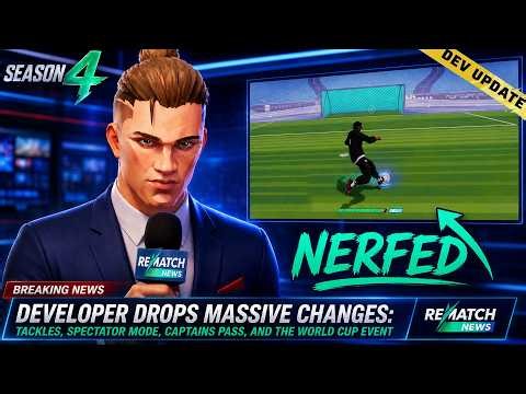 Season 4 Patch Notes Reveal HUGE CHANGES to Dribbling, Tackles and GKs! + REMATCH WORLD CUP EVENT!