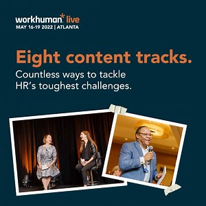 The #WHLive2022 agenda is stacked with sessions you cannot miss (and can only see in person). Our content tracks will help you navigate to the ones that pique your interest. Explore them all here: http://spr.ly/6041zDLmB | Workhuman