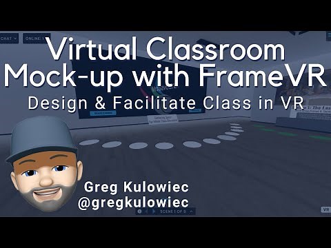 Virtual Classroom Mock up with FrameVR