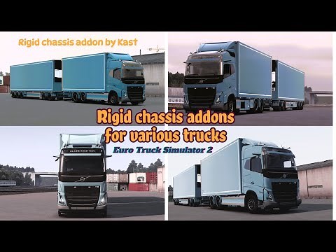 Euro Truck Simulator 2 1.55 | Rigid chassis addon by Kast | ETS2