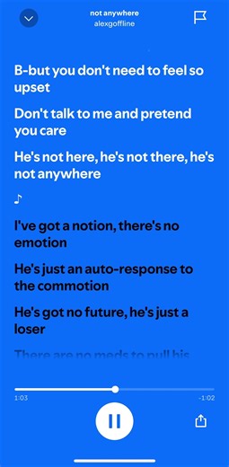 Not anywhere #alexg #notanywhere