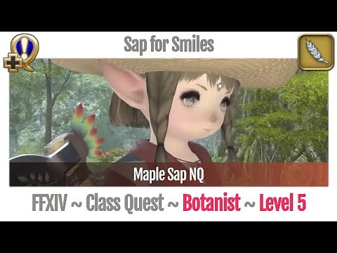 FFXIV Botanist Quest Level 5 ~ A Realm Reborn ~ Sap for Smiles (Maple Sap NQ)