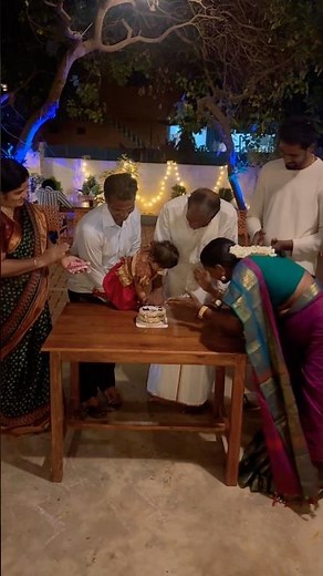 Mamanar birthday Superra pochu with Tiya kutty n family ! #birthday #auroville #inlaws #nanthini