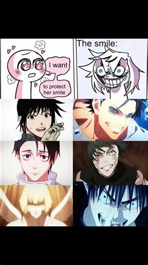 I want to protect her smile ✨ #jjk #anime #memes