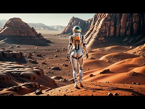 Sci-Fi Study Lounge: Relaxing Space Ambient Music for Focus and Learning - 🚀 Martian Solitude 🎬