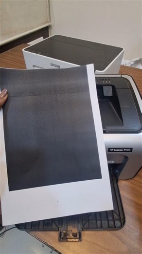 HP LaserJet p1108 prints black what to do