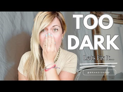 How to lighten hair color that is too dark, lets fix it quick
