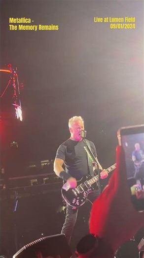 Metallica in Seattle 2024 #concert #livemusic #jameshetfield #kirkhammett #metal