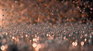 Bright, abstract cloud from the structure of particles. A stream of particles moves across the background as a simulated wave of dots Stock Video