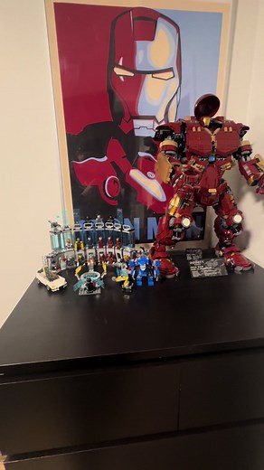 Iron man armoury add Iron man from set #76288 @LEGO @Marvel Studios #lego #marvelstudios #marvel #ironman #armour