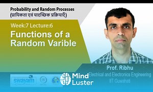 Mind Luster - Learn Lec 54 Functions of a random varible