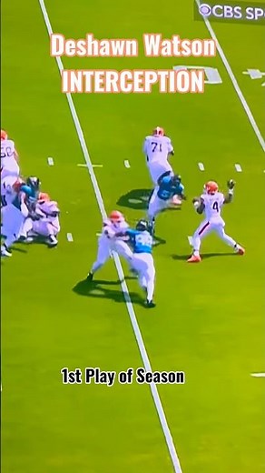 Deshaun Watson THREW A PICK ON PLAY ONE?! #shorts