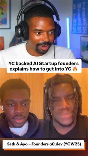 Bryce Johnson on Instagram: "Ycombinator backed startup founders Seth Setse and Ayomide Omolewa explain how their unique background and friendship helped them get into YC."