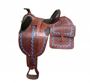 Hand Tooled Leather Australian Stock Saddle: 17" Aussie Style - Etsy