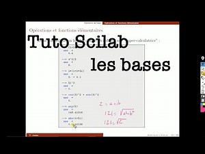 Initiation à Scilab, Partie 2/5 : éléments de base