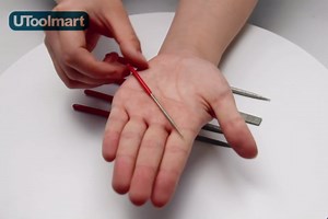 Utoolmart Diamond Needle File, Mini Diamond Needle File Set, 4mm x 160mm Flat Files Tools, 150 Grits Small Flat Files, for Metal Glass Stone with Fine Sanding