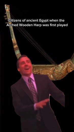 Ancient Egypt when the Wooden Harp was Invented