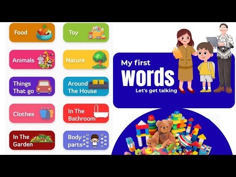 My First Words for Kids | Learning Everyday Vocabulary with Pictures