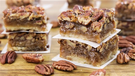 Classic Pecan Pie Bars with Buttery Crust
