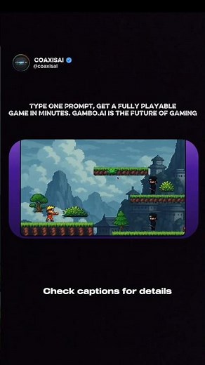 AI generates complete playable games from text prompts in minutes with zero coding