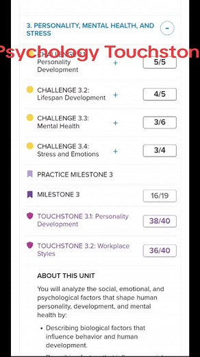 Achieve Success in Psychology Touchstones