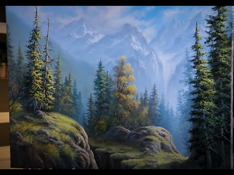 Mountain Cliffs | Landscape Painting