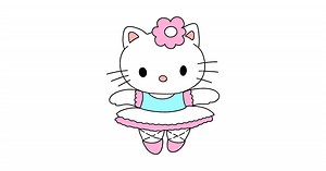 Hello Kitty Ballerina coloring page ♥ Online and Print for Free!