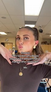 2.4M views · 6.9K reactions | Is it even lunch is Mrs Gordon doesn’t change her hair #slickbackhighpony #slickback #teacher #teacherhair | Gordon becca | Facebook
