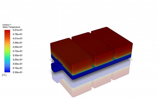 ansys fluent 锂电池散热 CFD,fluent meshing网格划分 液冷流道设计 文献模仿