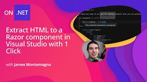 Extract HTML to a Razor component in Visual Studio with 1 Click