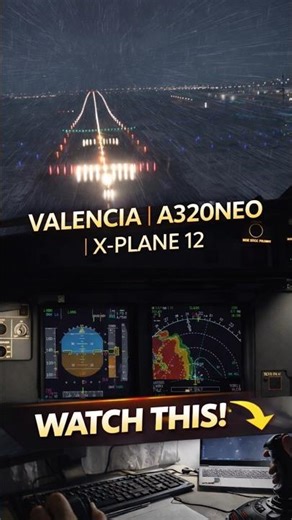 Would You Land an A320 in These Conditions? ✈️ Valencia Approach