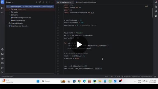 #python #opencv #mediapipe #computervision #ai #machinelearning #programming #studentproject | Afrin Binte Afroz