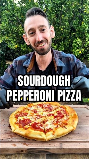 Sourdough Discard Pepperoni Pizza