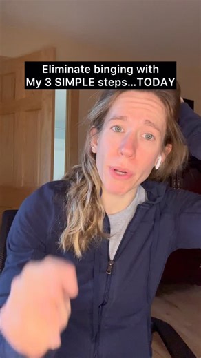 My 3 breakthrough steps to eliminate the binging TODAY!!! Please! Stop telling yourself no, be aware and fully present, slow down. Want more tips like this? Comment “MORE” #overeating #mindfuleating #weightloss #cravings | Rebekah Conbeer - Health Coach