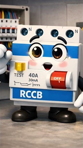 ⚡ RCCB Kya Hai Aur Kaise Kaam Karta Hai? | 3D Cartoon Safety Video 🔌🛡️#dreamscreenai
