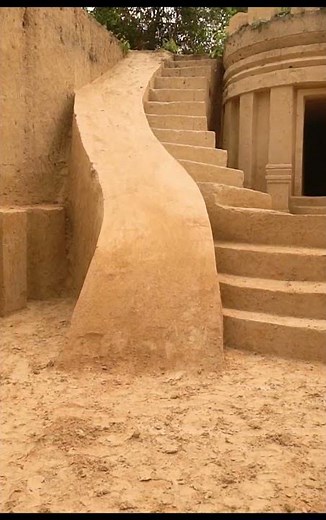 Watch This Amazing Mud Castle Get Built!