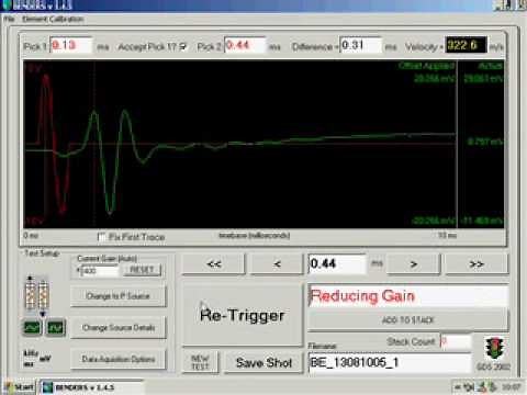 An introduction to the GDS Bender Element Software Control and data acquisition software